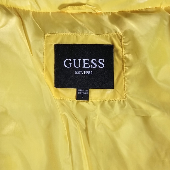 GUESS mens Mid-weight Puffer Jacket size L - NWT - Picture 8 of 8